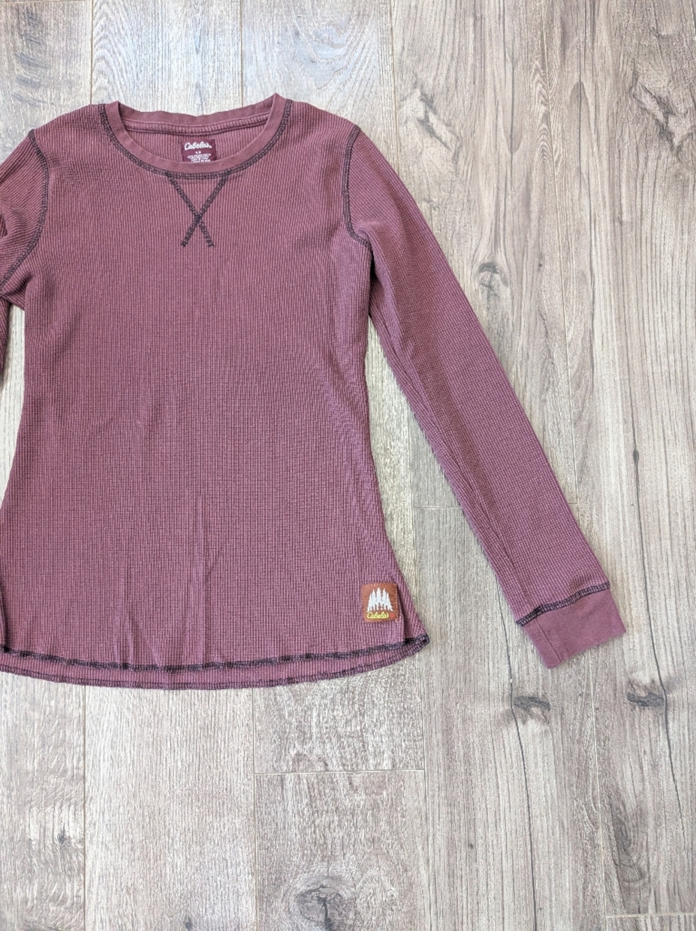 Cabela's Women's Thermal Long Sleeve Waffleknit Top - Picture 14 of 15